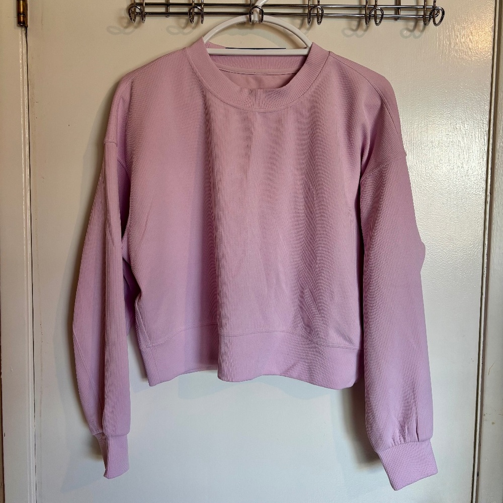 Lululemon Pink Ribbed Sweater